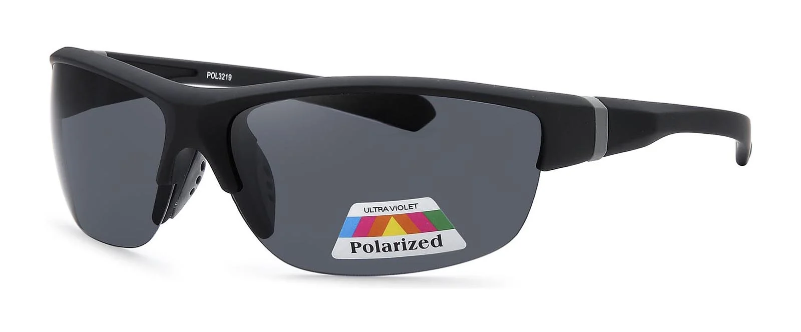 Polarized Silver Mirror Sunglasses - Two Tone Smoked Frames