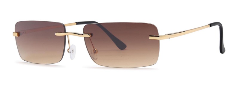 WC7934 - Rectangular Rimless Sunglasses