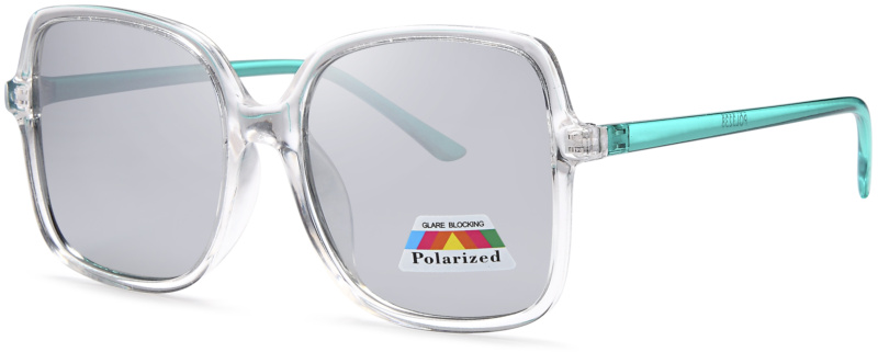 Large Square Polarized Sunglasses - POL3238