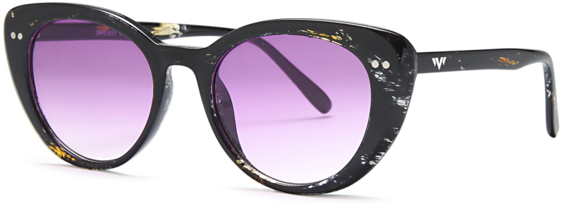 SH6905 - Round Cat Eye Sunglasses